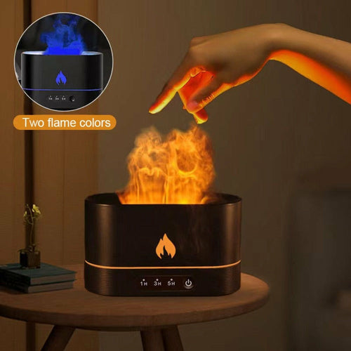 Ozelon DualFlame™ – Essential Oil Diffuser with LED Firelight Effect