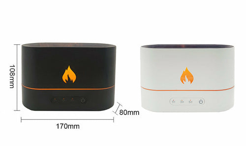Ozelon DualFlame™ – Essential Oil Diffuser with LED Firelight Effect